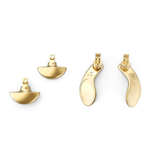 Gold stainless steel back - 4*,